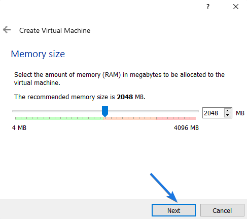 Allocate RAM Memory Size