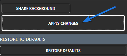 Click on Apply Changes