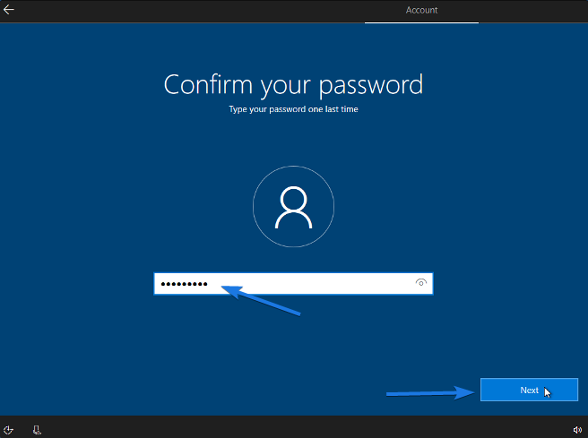 Confirm your Windows Password