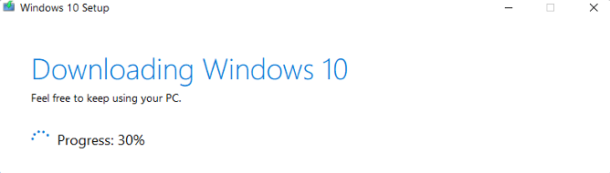 Downloading Windows 10 Installation Files