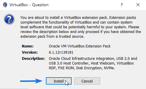 Install Extension Pack
