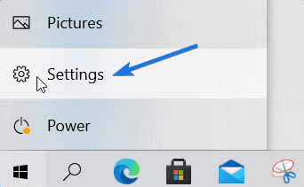 Open Windows 10 Settings