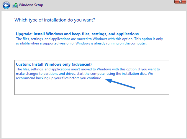 Type of Windows Installation