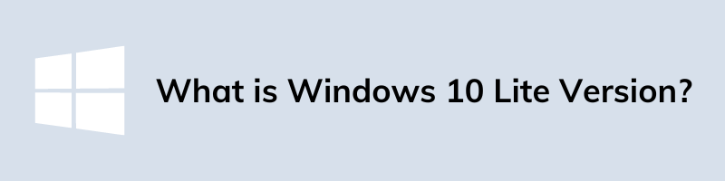 What is Windows 10 Lite Version
