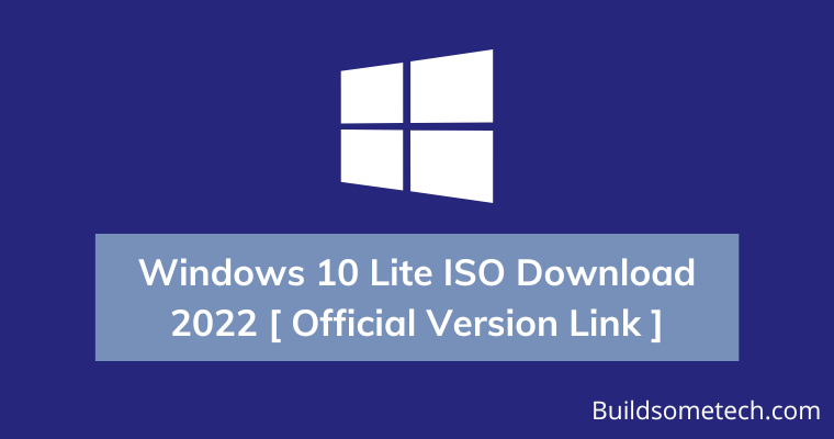 Windows 10 Lite Iso Download