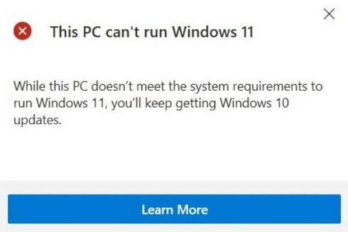 Intel i7-5820k Can't Run Windows 11