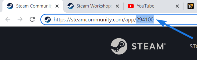 Copy Steam AppID