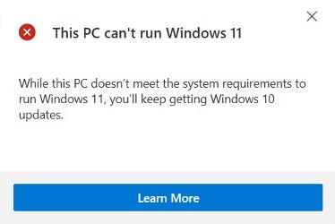 Intel i7-6560u is not compatible with Windows 11