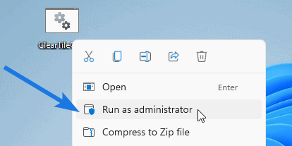 Run Re-register Taskbar file as administrator