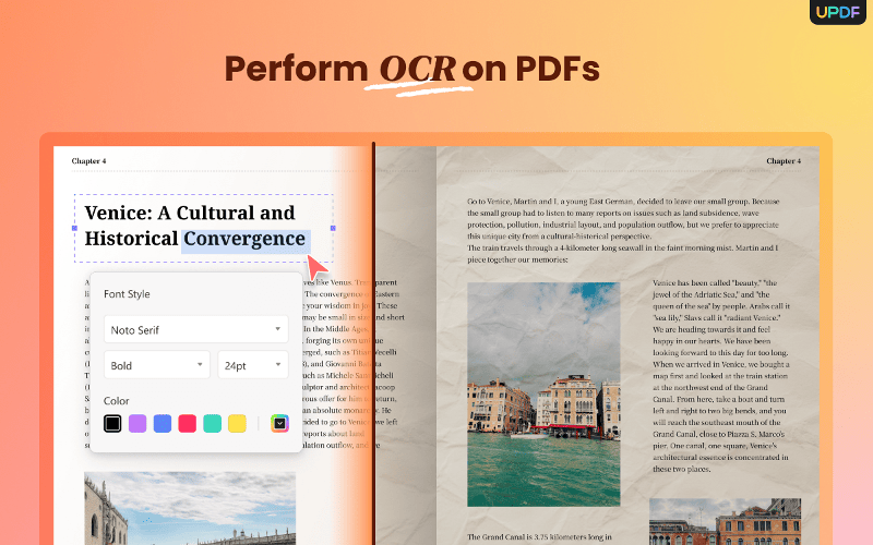 Perform OCR on PDFs
